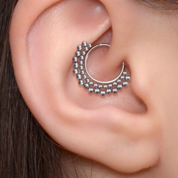 14 g Stainless Steel Septum Clicker - Picture 4 of 4